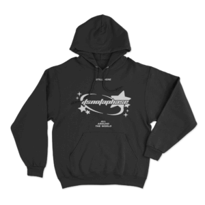 Around the World Unisex Hoodie Black