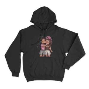 Christina And Amber Couple Unisex Hoodie Black