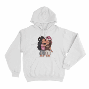 Christina And Amber Couple Unisex Hoodie White
