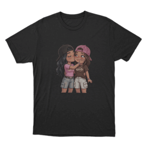 Christina And Amber Couple Unisex T Shirt Black