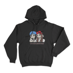 Christina And Amber Unisex Hoodie Black