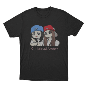 Christina And Amber Unisex T Shirt Black
